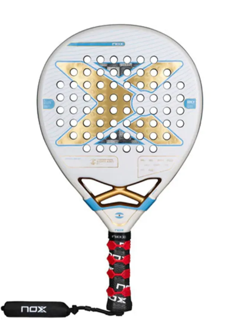 Paleta Padel Nox At10 Genius 18k - Buenos Aires Blanco