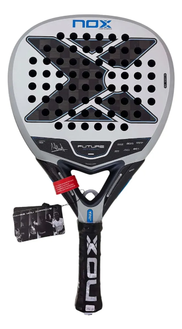 Paleta Padel Nox Future Attack - Martin Abud | Blanco